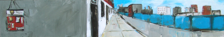 Brooklyn NYC | Acryl auf Holz | 100 x 15 cm | Irene Müller | 2008