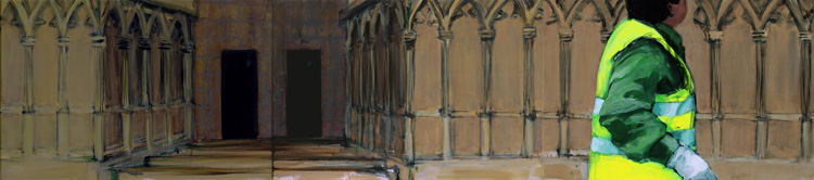 Santa Maria del Mar | Acryl auf Leinwand | 3-teilig, ges. 180 x 40 cm | Irene Müller | 2006